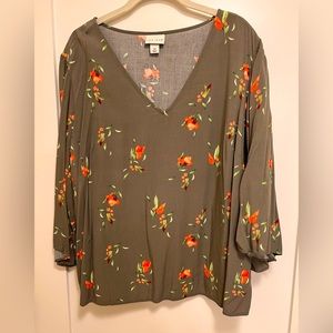 Ava & Viv Floral Blouse